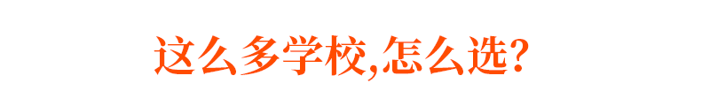 这么多学校，这么选