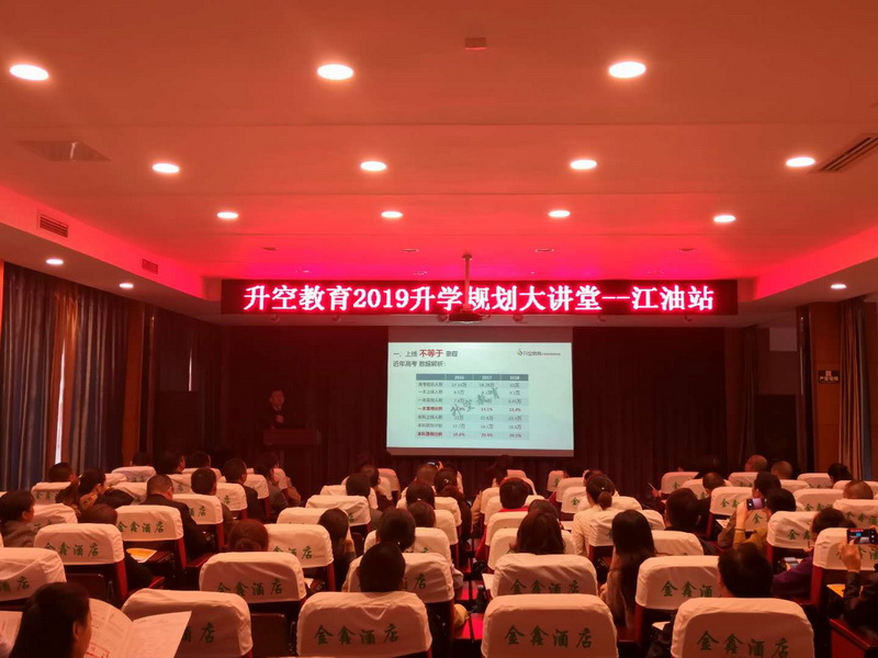 【讲座现场】升空教育2019升学规划大讲堂(江油站)