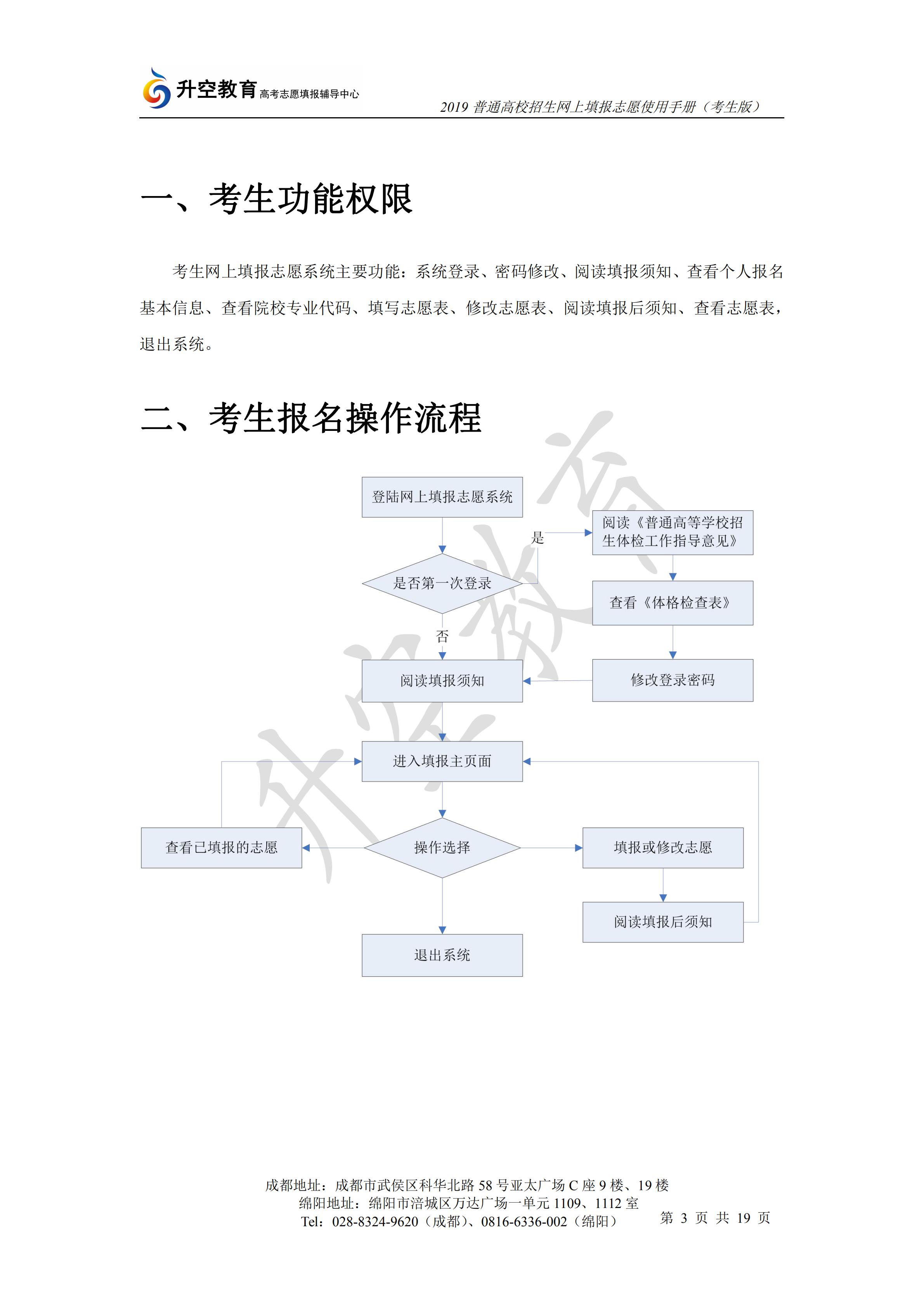 2019四川高考志愿填报手册