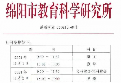 2022届绵阳一诊考试时间确定,这6个专业术语你弄清楚了吗?